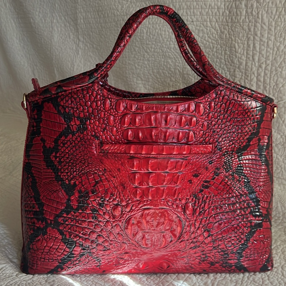 Brahmin Elaine Lipstick Ombre Melbourne leather bag NWOT - Picture 6 of 13